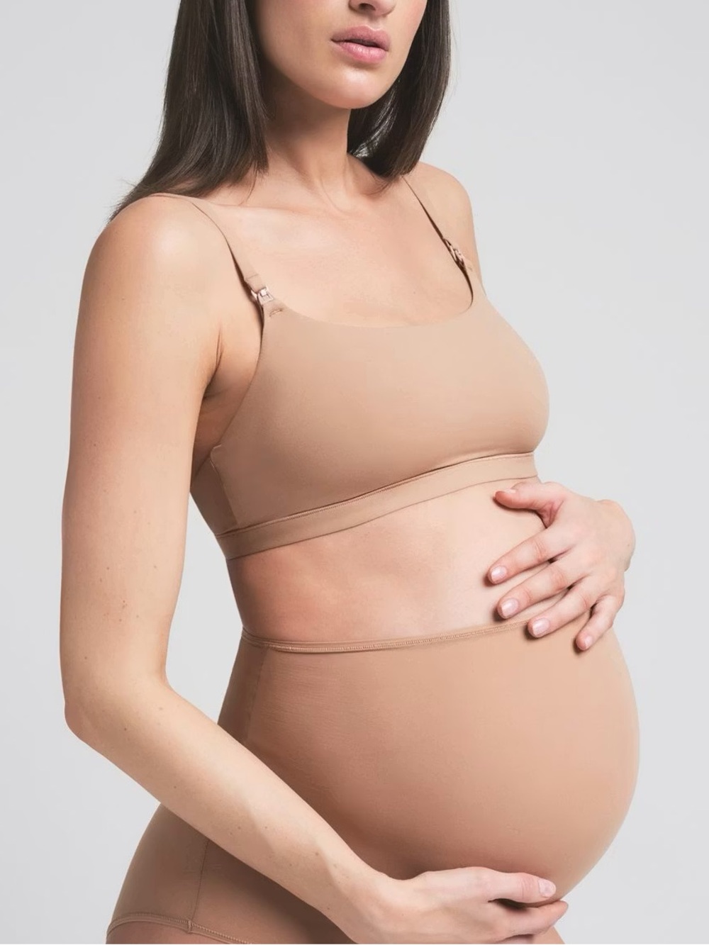 SKIMS Nude Maternity Nursing Bralette